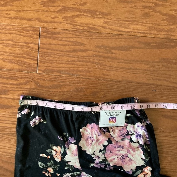 Floral Flared Leggings Polly & Esther Size Medium NWT - Picture 8 of 13